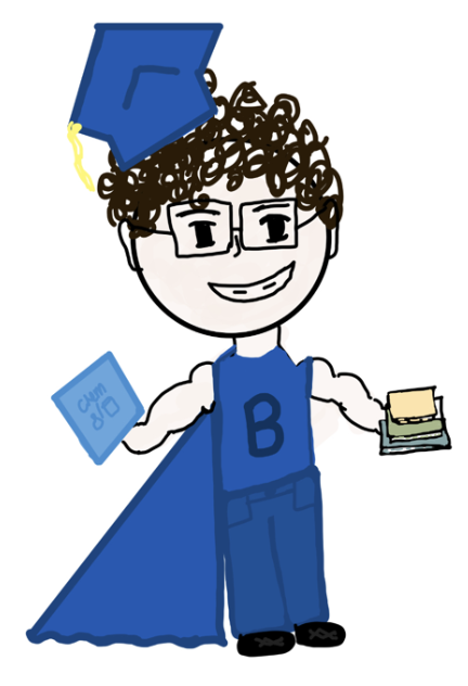 Drawing of superhero 